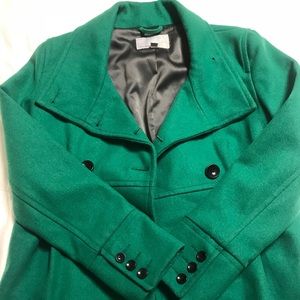 Medium green pea coat